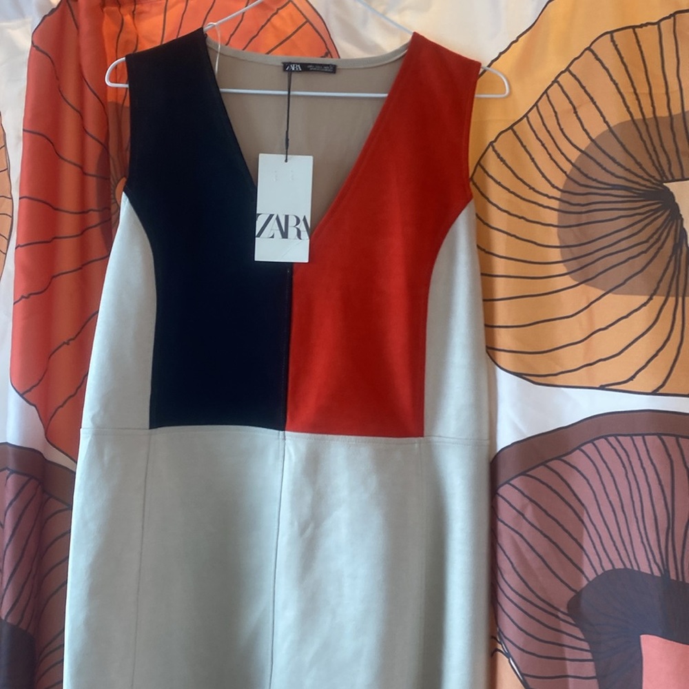 NWT ZARA color block dress - Picture 2 of 5